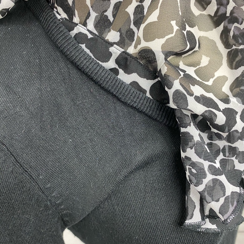 WHBM Black Ruffle Sweater - Picture 8 of 8